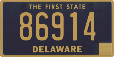 DE license plate 86914