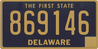 DE license plate 869146