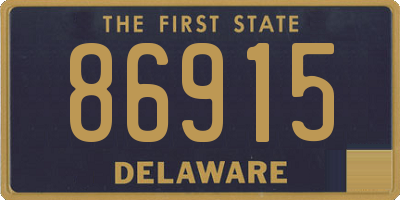 DE license plate 86915