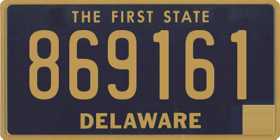 DE license plate 869161