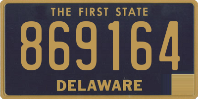 DE license plate 869164