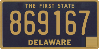DE license plate 869167