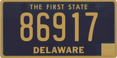 DE license plate 86917