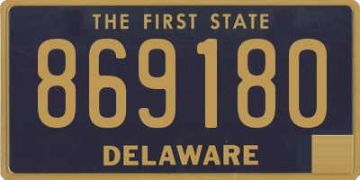 DE license plate 869180
