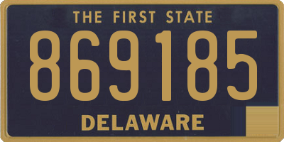 DE license plate 869185