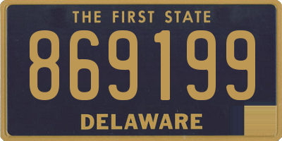 DE license plate 869199