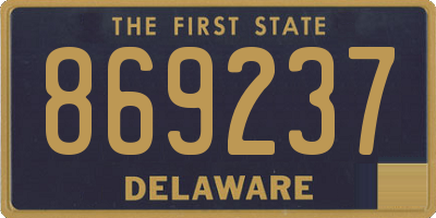 DE license plate 869237