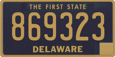 DE license plate 869323