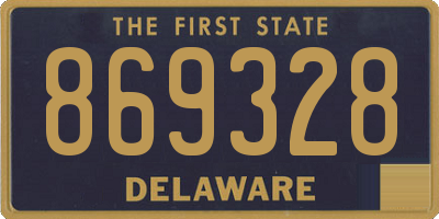 DE license plate 869328