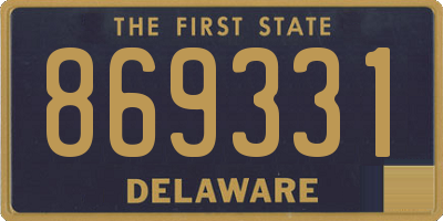 DE license plate 869331