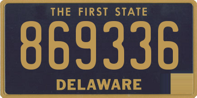 DE license plate 869336