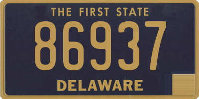 DE license plate 86937