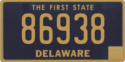 DE license plate 86938