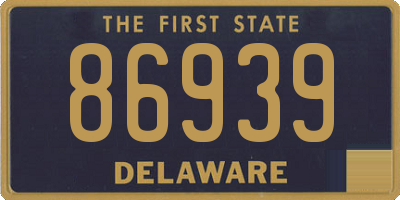 DE license plate 86939