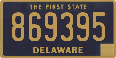 DE license plate 869395