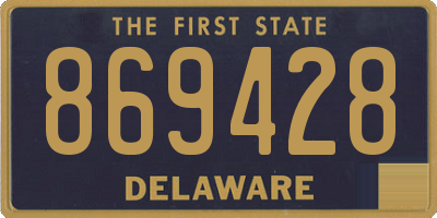 DE license plate 869428