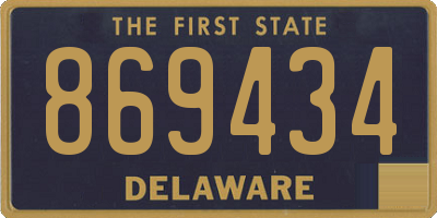 DE license plate 869434