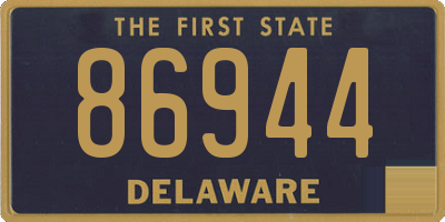 DE license plate 86944
