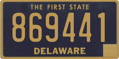 DE license plate 869441