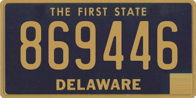 DE license plate 869446
