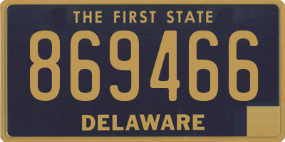 DE license plate 869466