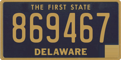 DE license plate 869467