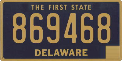 DE license plate 869468