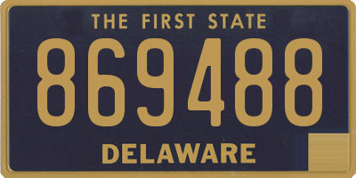 DE license plate 869488