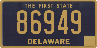 DE license plate 86949