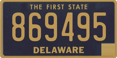 DE license plate 869495