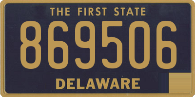 DE license plate 869506