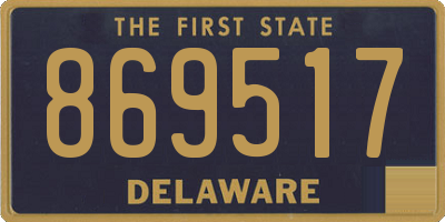 DE license plate 869517