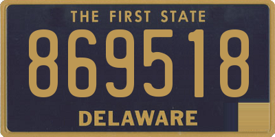 DE license plate 869518