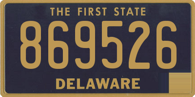 DE license plate 869526