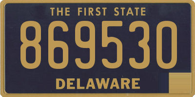 DE license plate 869530