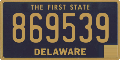 DE license plate 869539