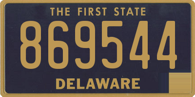 DE license plate 869544