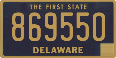 DE license plate 869550