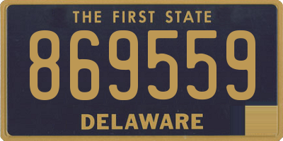 DE license plate 869559