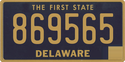 DE license plate 869565