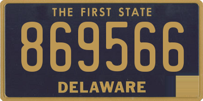 DE license plate 869566