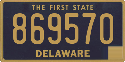 DE license plate 869570