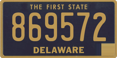 DE license plate 869572
