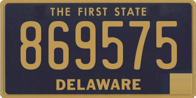 DE license plate 869575
