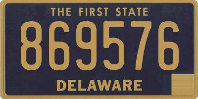 DE license plate 869576
