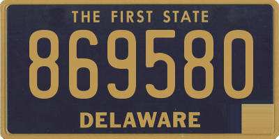 DE license plate 869580