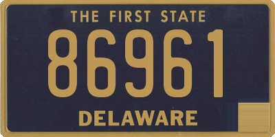 DE license plate 86961