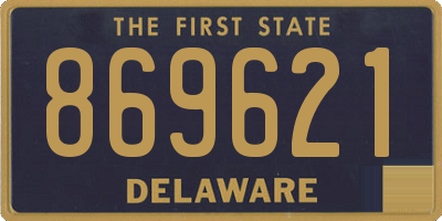 DE license plate 869621