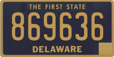 DE license plate 869636