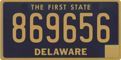 DE license plate 869656